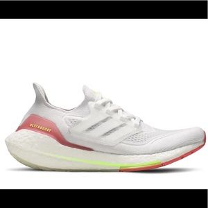 NWT Adidas Ultraboost 21 White Hazy Rose